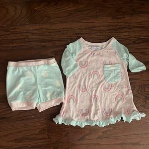 Sweethoney 4t pajama set rainbow
